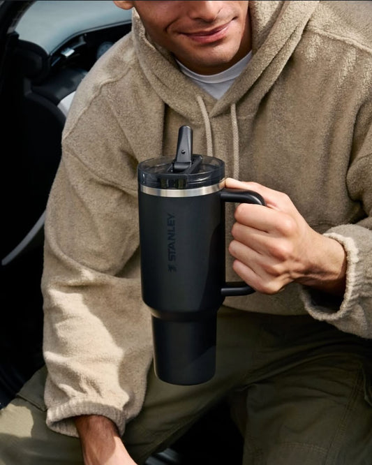 Stanley All Black 40oz Insulated Tumbler | Leakproof | Keeps Ice 12h | BPA Free